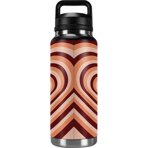 Autumn Heart Pattern YETI Rambler 36oz Bottle Skin