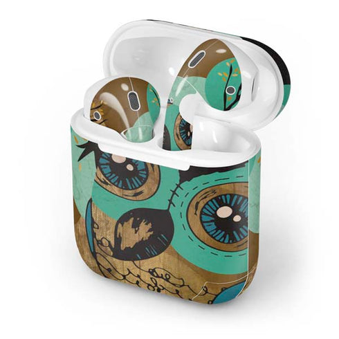 Autumn Owl Apple AirPods Skin