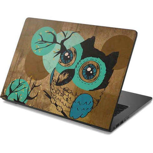 Autumn Owl Dell Chromebook Skin