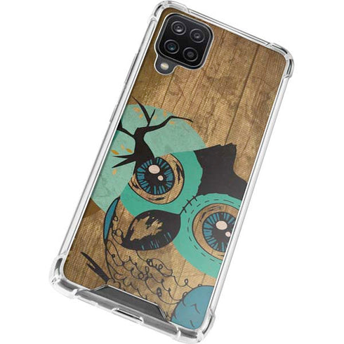 Autumn Owl Galaxy A12 Clear Case