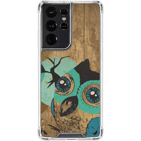 Autumn Owl Galaxy S21 Ultra 5G Clear Case
