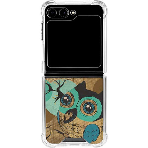 Autumn Owl Galaxy Z Flip5 5G Clear Case