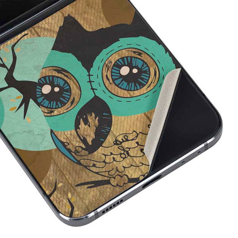 Autumn Owl Galaxy Z Flip5 5G Skin