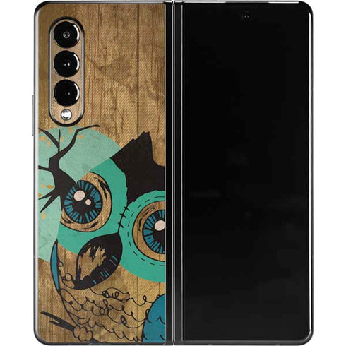 Autumn Owl Galaxy Z Fold3 5G Skin