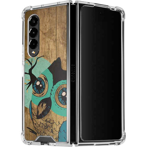 Autumn Owl Galaxy Z Fold4 5G Clear Case