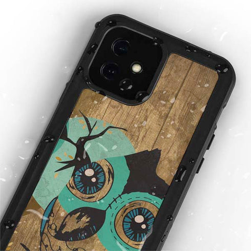 Autumn Owl iPhone 12 Waterproof Case