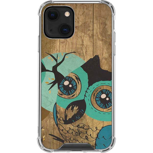 Autumn Owl iPhone 14 Plus Clear Case