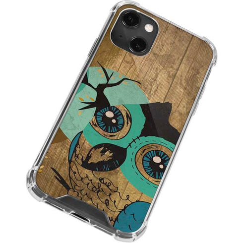 Autumn Owl iPhone 14 Plus Clear Case