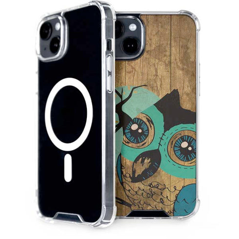 Autumn Owl iPhone 15 Plus MagSafe Case