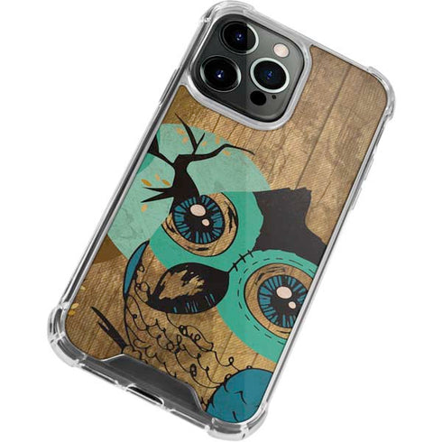 Autumn Owl iPhone 15 Pro Clear Case