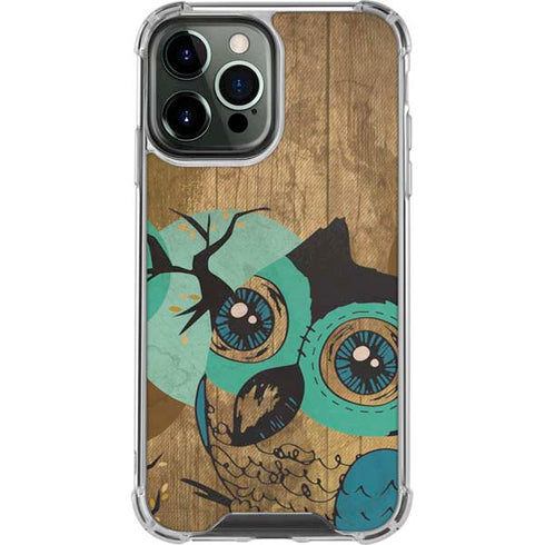Autumn Owl iPhone 14 Pro Max Clear Case