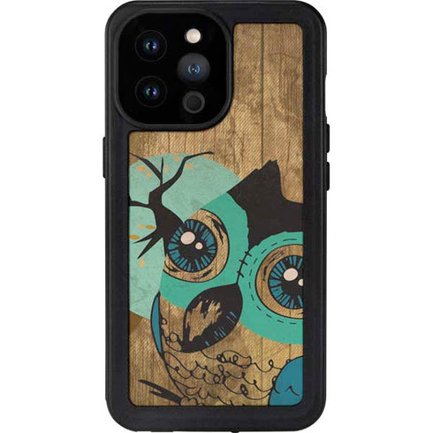 Autumn Owl iPhone 14 Pro Max Waterproof Case