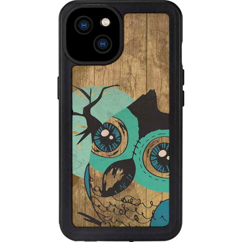 Autumn Owl iPhone 15 Plus Waterproof Case