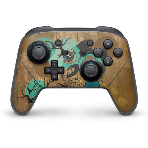 Autumn Owl Nintendo Switch Pro Controller Skin