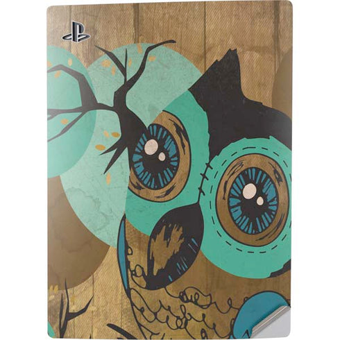 Autumn Owl PS5 Digital Edition Console Skin