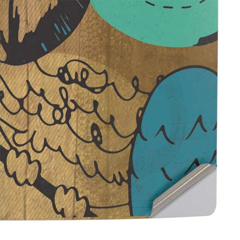 Autumn Owl PS5 Slim Disk Console Skin