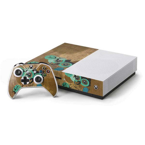 Autumn Owl Xbox One S Console and Controller Bundle Skin