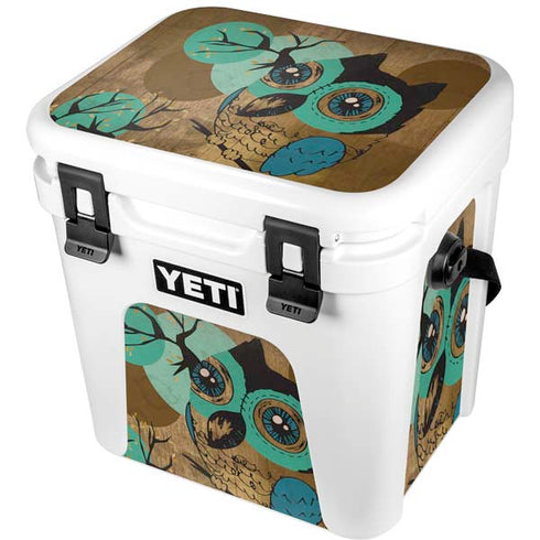 Autumn Owl YETI Roadie 24 Hard Cooler Skin