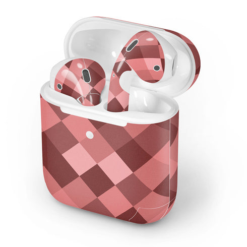 Autumn Red Geometric Apple AirPods 2 Skin
