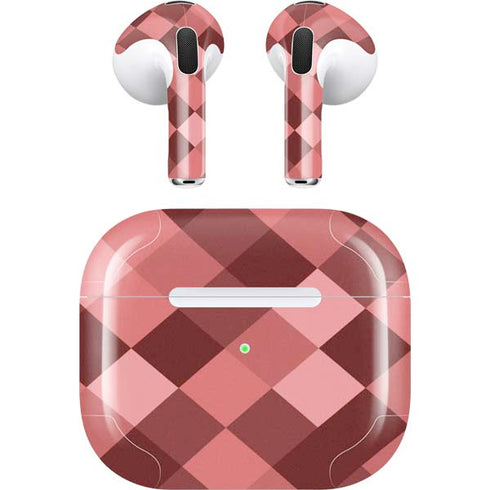 Autumn Red Geometric Apple AirPods (3rd Gen 2021) Skin