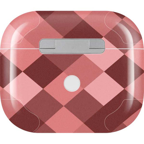 Autumn Red Geometric Apple AirPods (3rd Gen 2021) Skin