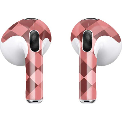 Autumn Red Geometric Apple AirPods (3rd Gen 2021) Skin