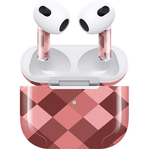 Autumn Red Geometric Apple AirPods (3rd Gen 2021) Skin