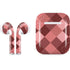 Autumn Red Geometric Apple AirPods Skin