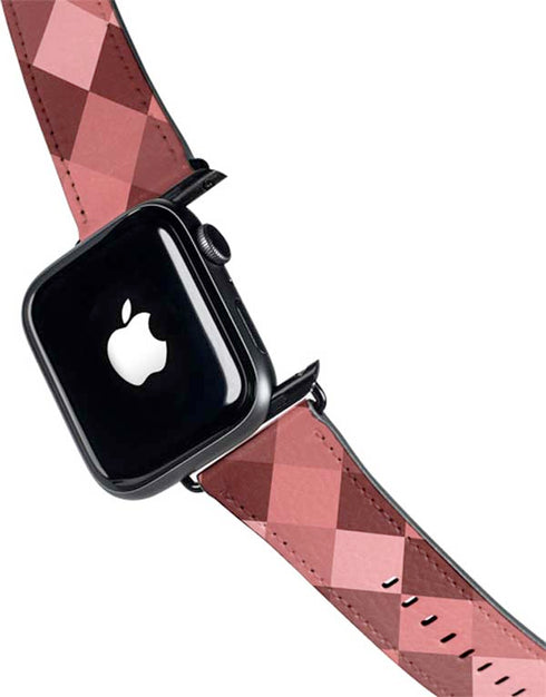 Autumn Red Geometric Apple Watch Band 42-44mm