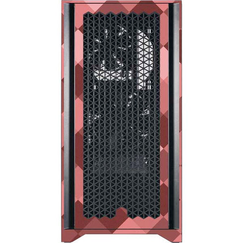 Autumn Red Geometric Corsair 4000D Tempered Glass Mid-Tower ATX Case Skin