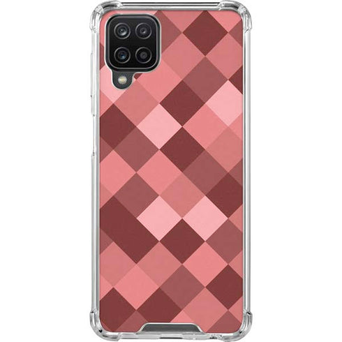 Autumn Red Geometric Galaxy A12 Clear Case