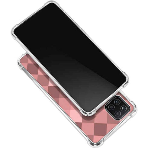 Autumn Red Geometric Galaxy A12 Clear Case