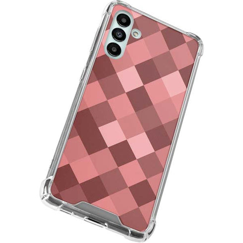 Autumn Red Geometric Galaxy A13 5G Clear Case