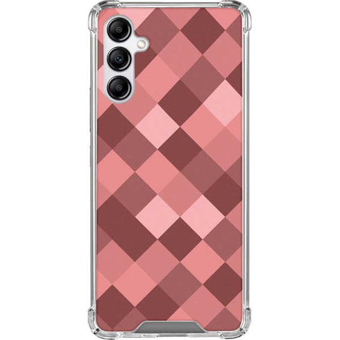 Autumn Red Geometric Galaxy A14 5G Clear Case