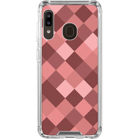 Autumn Red Geometric Galaxy A30 Clear Case