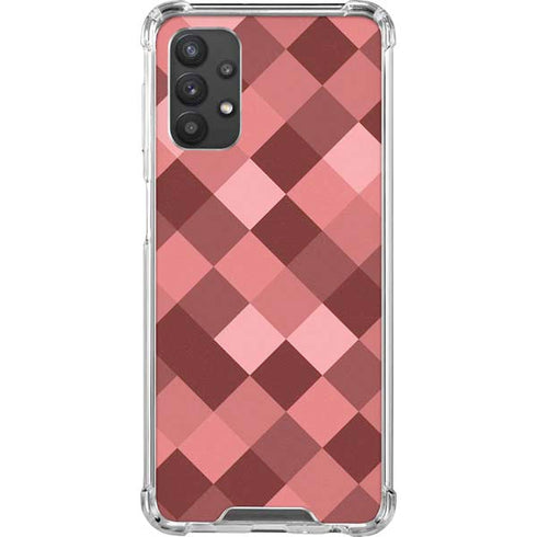 Autumn Red Geometric Galaxy A32 5G Clear Case