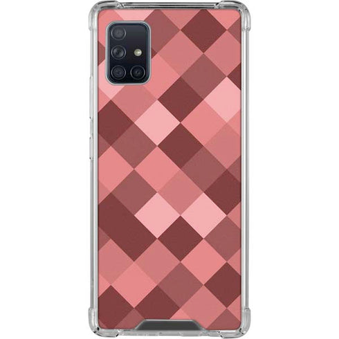 Autumn Red Geometric Galaxy A51 5G Clear Case