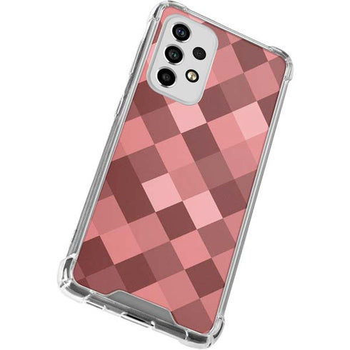 Autumn Red Geometric Galaxy A53 5G Clear Case