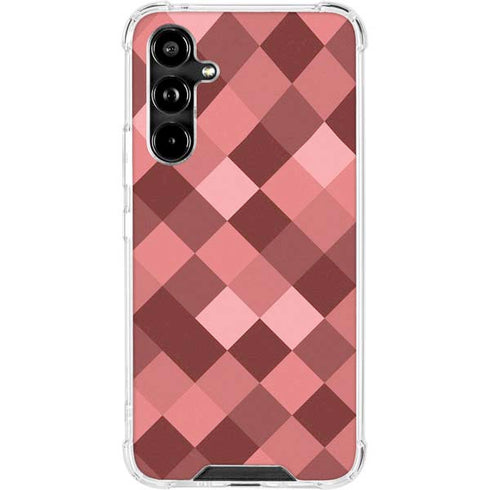 Autumn Red Geometric Galaxy A54 5G Clear Case