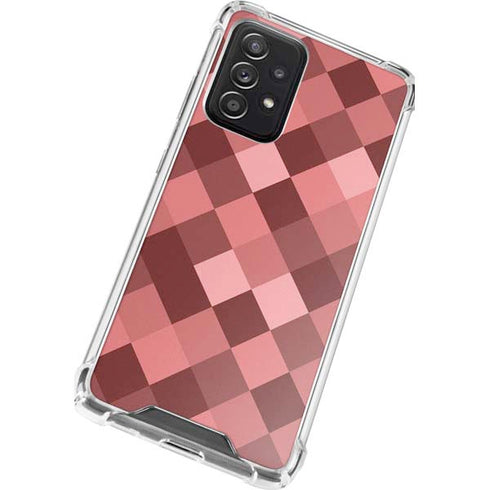 Autumn Red Geometric Galaxy A72 5G Clear Case