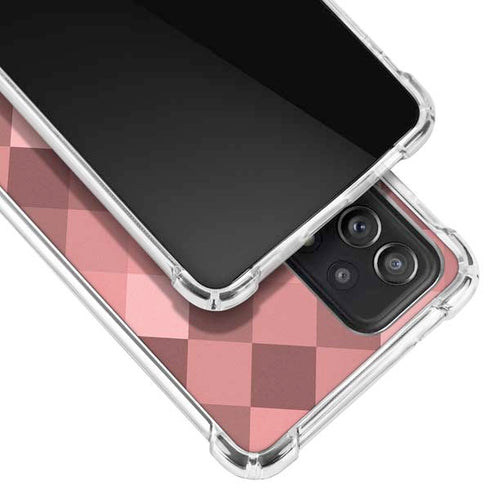 Autumn Red Geometric Galaxy A72 5G Clear Case