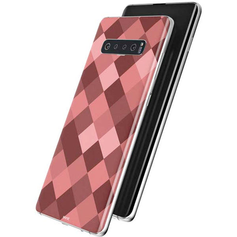 Autumn Red Geometric Galaxy S10 Skin