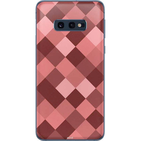 Autumn Red Geometric Galaxy S10e Skin