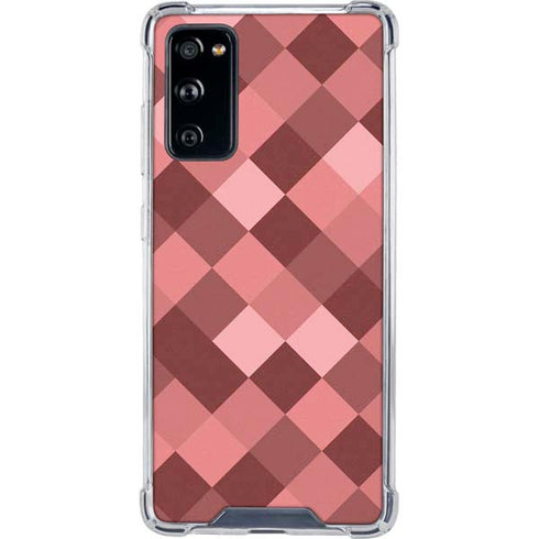 Autumn Red Geometric Galaxy S20 FE Clear Case