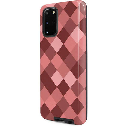 Autumn Red Geometric Galaxy S20 Plus Pro Case