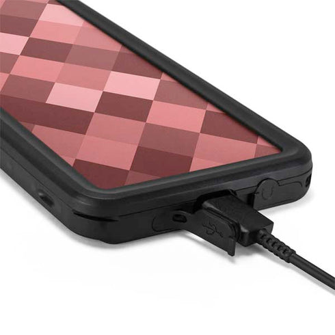 Autumn Red Geometric Galaxy S20 Plus Waterproof Case