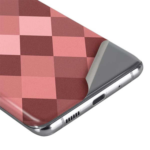 Autumn Red Geometric Galaxy S20 Skin