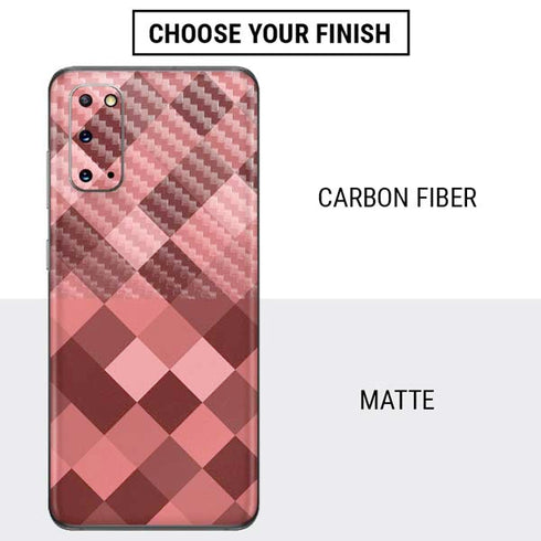 Autumn Red Geometric Galaxy S20 Skin