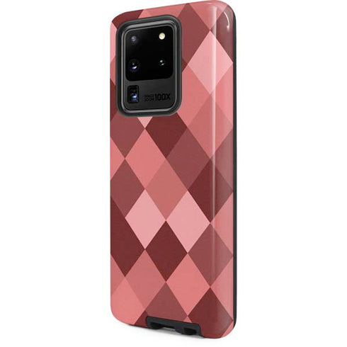 Autumn Red Geometric Galaxy S20 Ultra 5G Pro Case