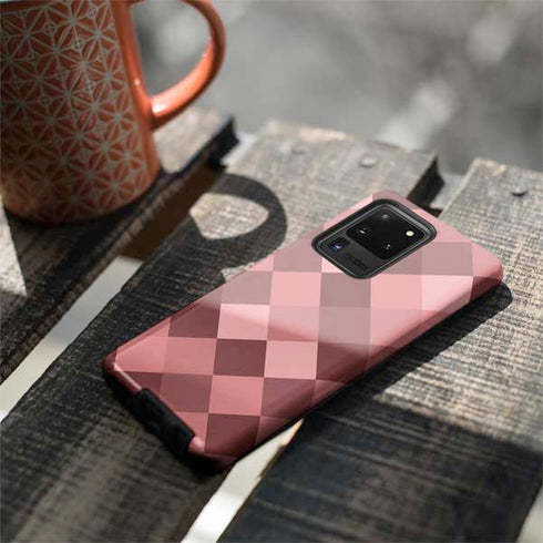 Autumn Red Geometric Galaxy S20 Ultra 5G Pro Case
